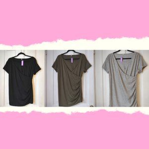 Three-pack Maternity Nursing Tops Ecavus XL NWT